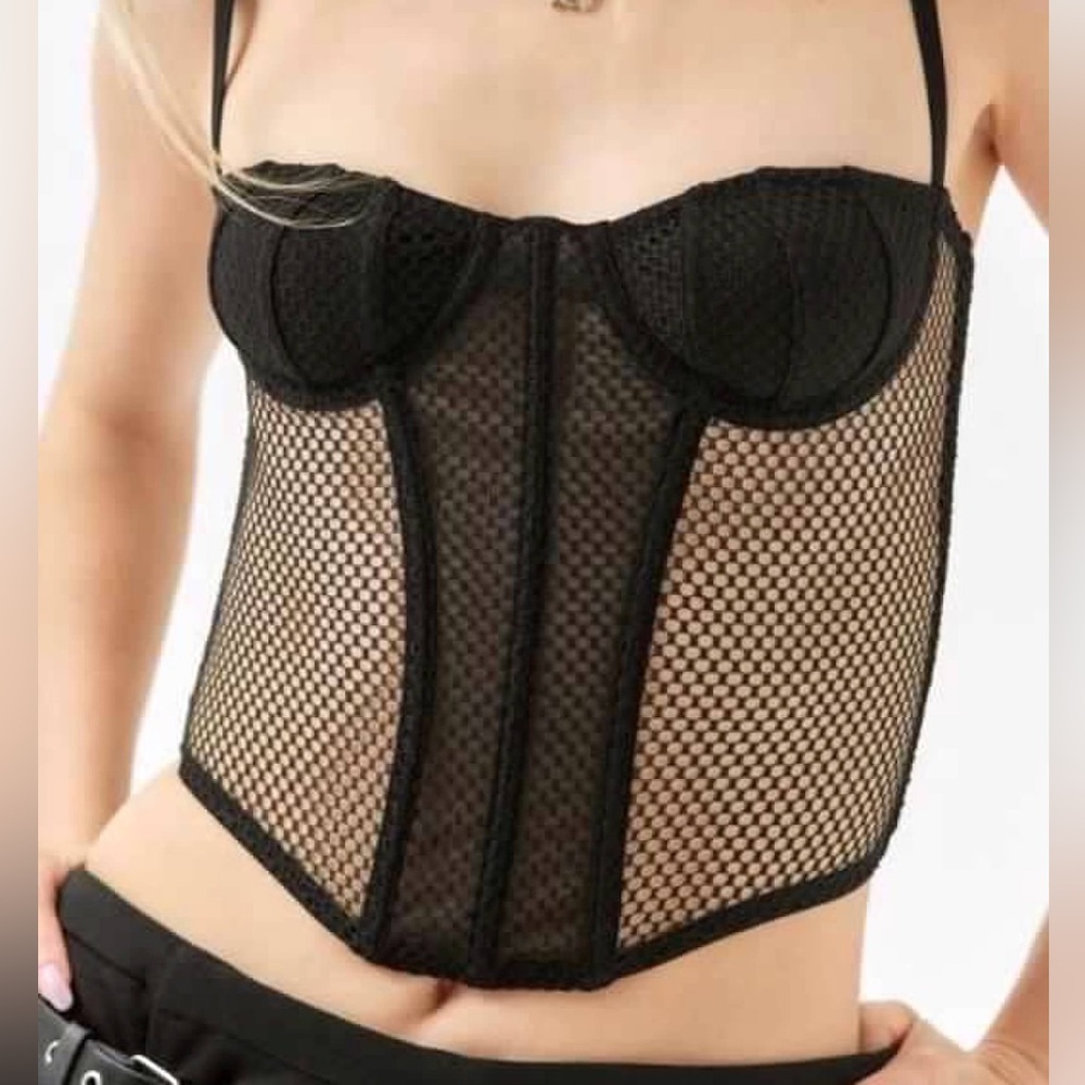 Urban Outfitters Mesh Corset Top NEVER WORN